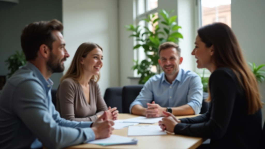 Professionisti in una riunione collaborativa