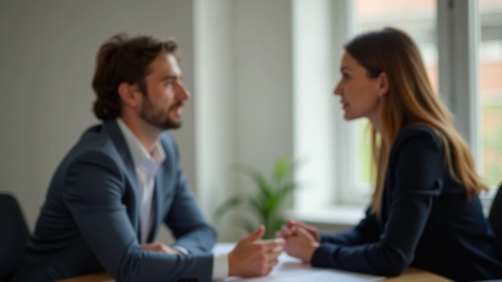 Conversazione difficile tra due persone